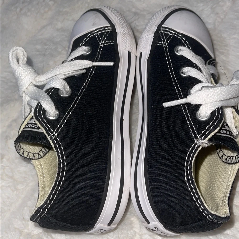 Converse Kids' All Star Low Top Sneakers - Black/White